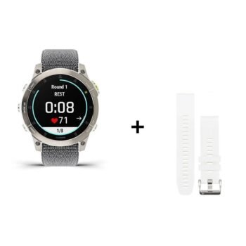 Montre Garmin  EPIX Gen 2 Sapphire Titane 47 mm + bracelet nylon gris