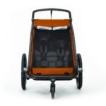 Remorque velo enfant​ CUBE Double CMPT Kinder - X Actionteam - grey´n´orange