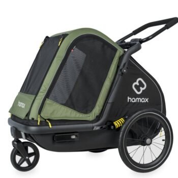 Remorque vélo animaux​ Hamax - Pluto Medium - vert/noir
